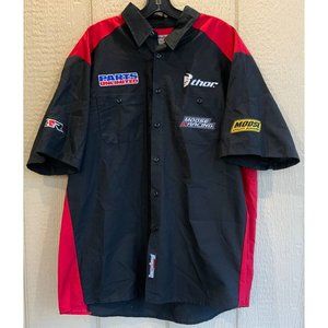 THROTTLE THREADS Parts Unlimited Mechanics Button Up Shirts - Racing - Mens 2XL